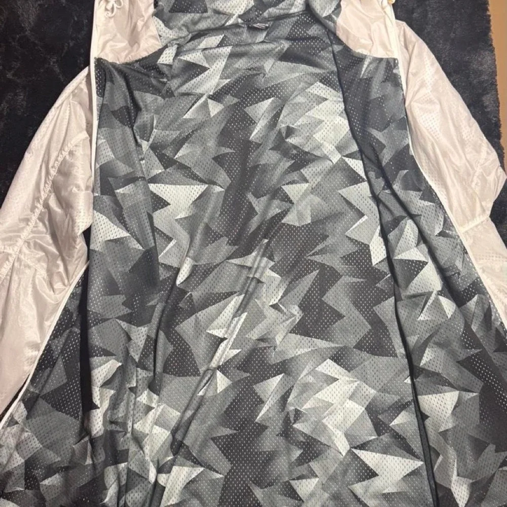 Reversible Air Jordan VII 7 Pinnacle Windbreaker Jacket White Translucent Mens M